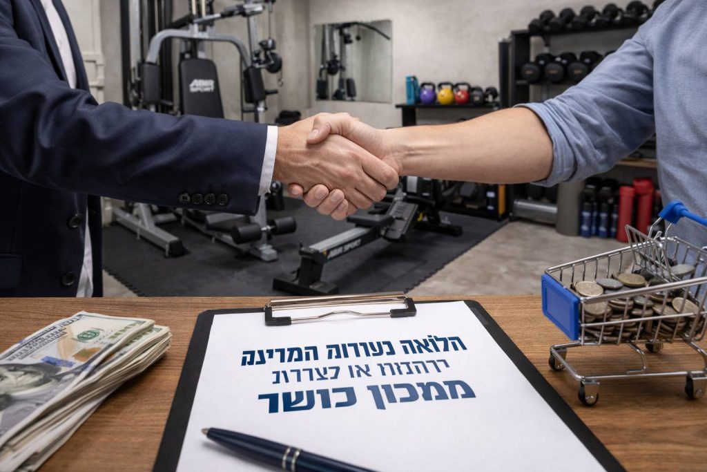 הלוואה בערבות המדינה למכון כושר
